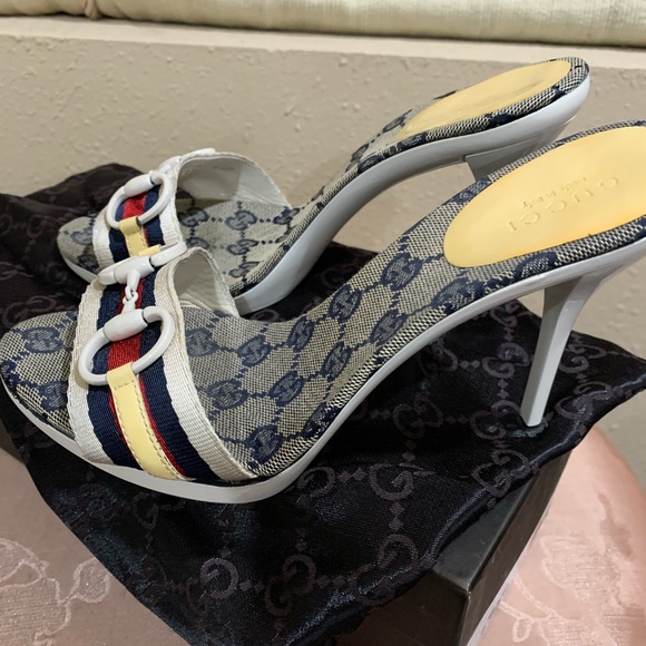 Gucci(authentic) high heel slides - Picture 3 of 4